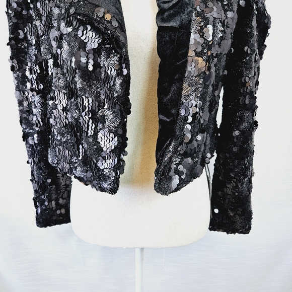 NWT BLANKNYC Audrey Sequin Jacket size X-small - Picture 8 of 15